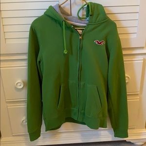 Hollister green fleece